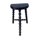 Stool vintage tripod wooden plant beaded feet