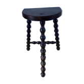 Stool vintage tripod wooden plant beaded feet
