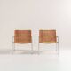 Early pair of modernist “SZ01” arm chairs by Martin Visser for Spectrum