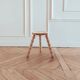 Small tripod/ bedside table/ renovated vintage stool, 1970s