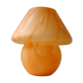 Vintage mushroom lamp in hand-blown glass