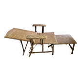 Chaise longue en rotin