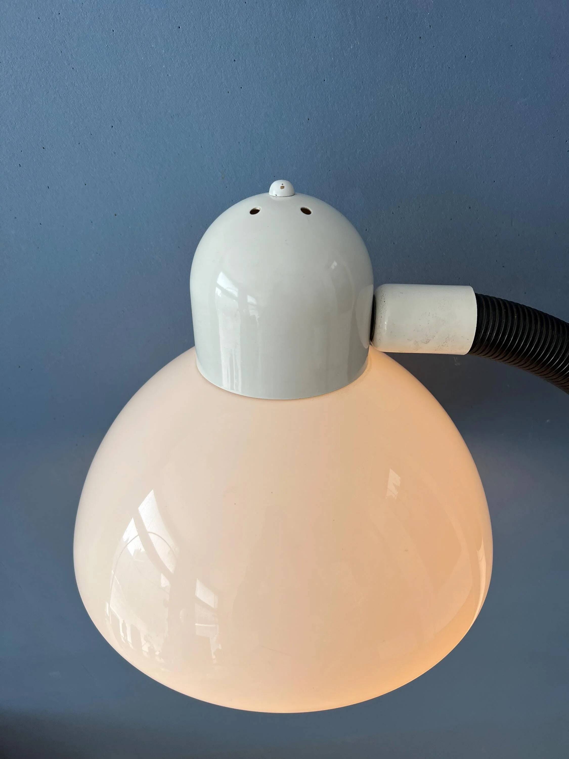 Lampadaire vintage blanc champignon Dijkstra Space Age