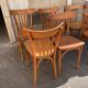 7 chaises bistrot vintage style Thonet Baumann