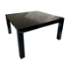 Square dining room table 140x140 cm glossy black - Veliki