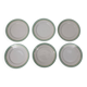 6 Paris porcelain dinner plates