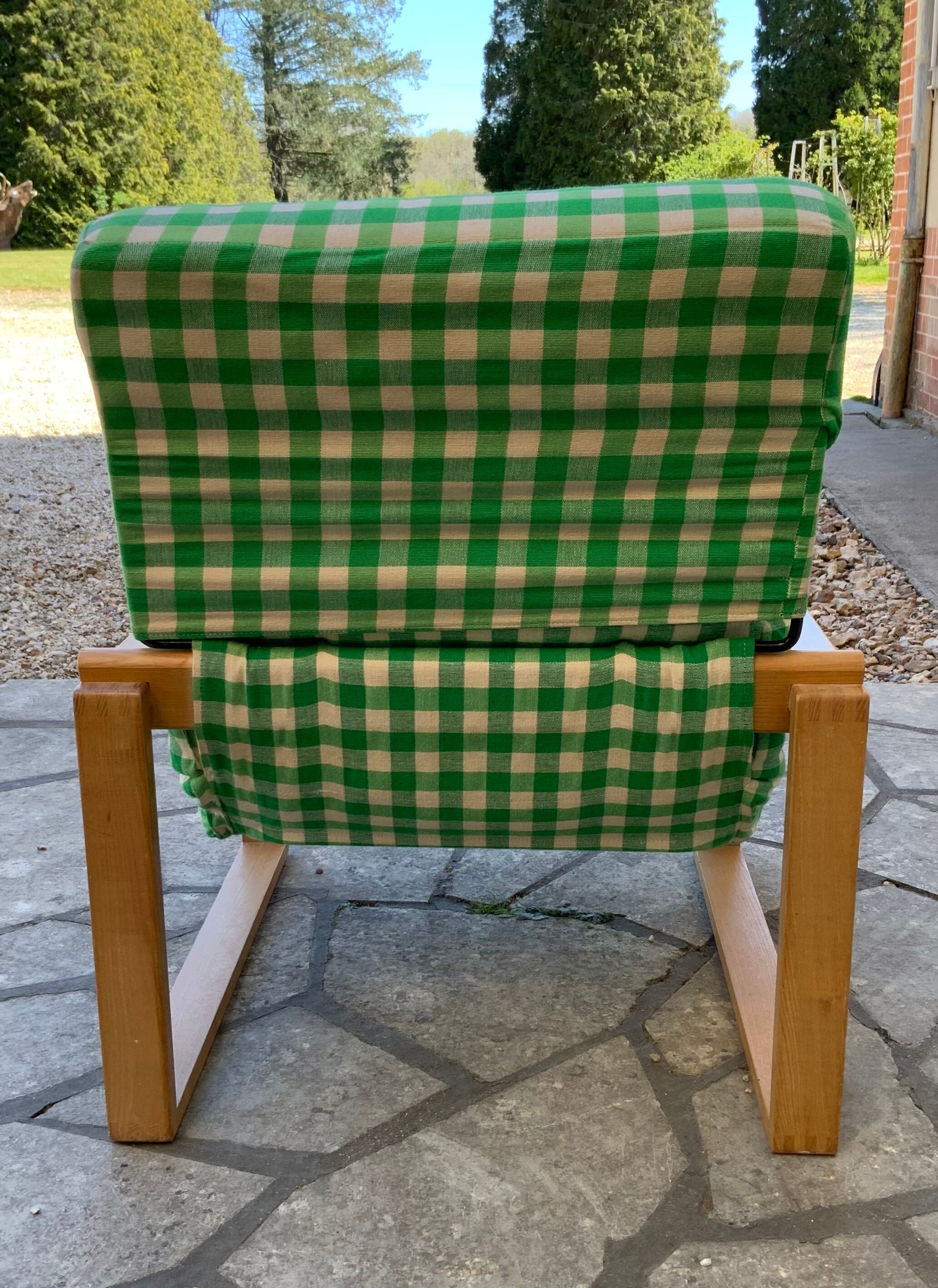 Vintage pine armchair