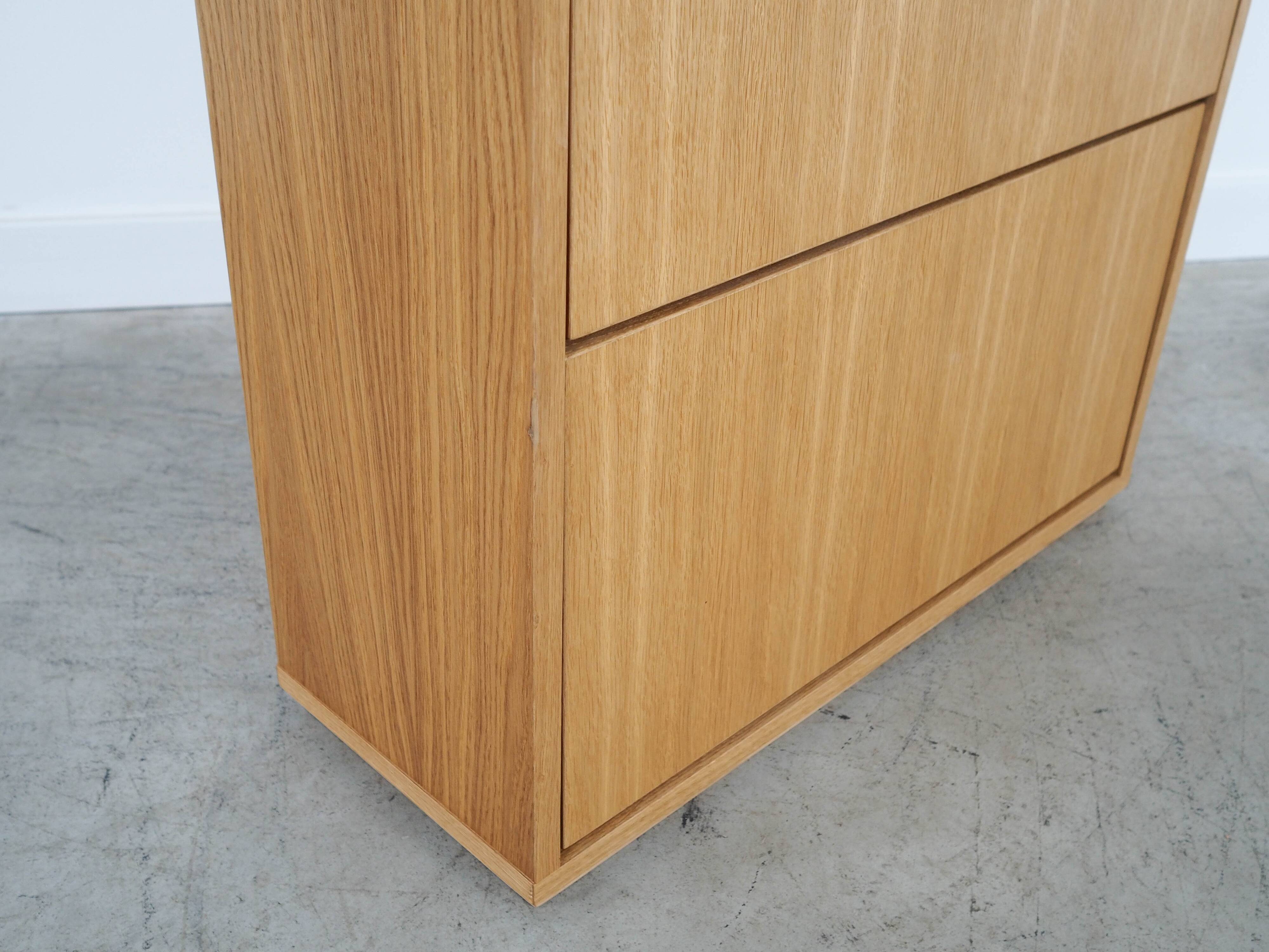 Oak shoe cabinet, Scandinavian design
