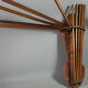 Old foldable wooden linen- - U.S. vintage - Wooden folding clothes wringer SB