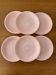 Longchamp pink marble ceramic flat plates service - plate