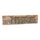 Scène ethnique sur panneau en bois sculpté