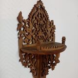 Small wooden wall shelf