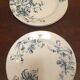 Six assiettes plates terre de feu de Grigny