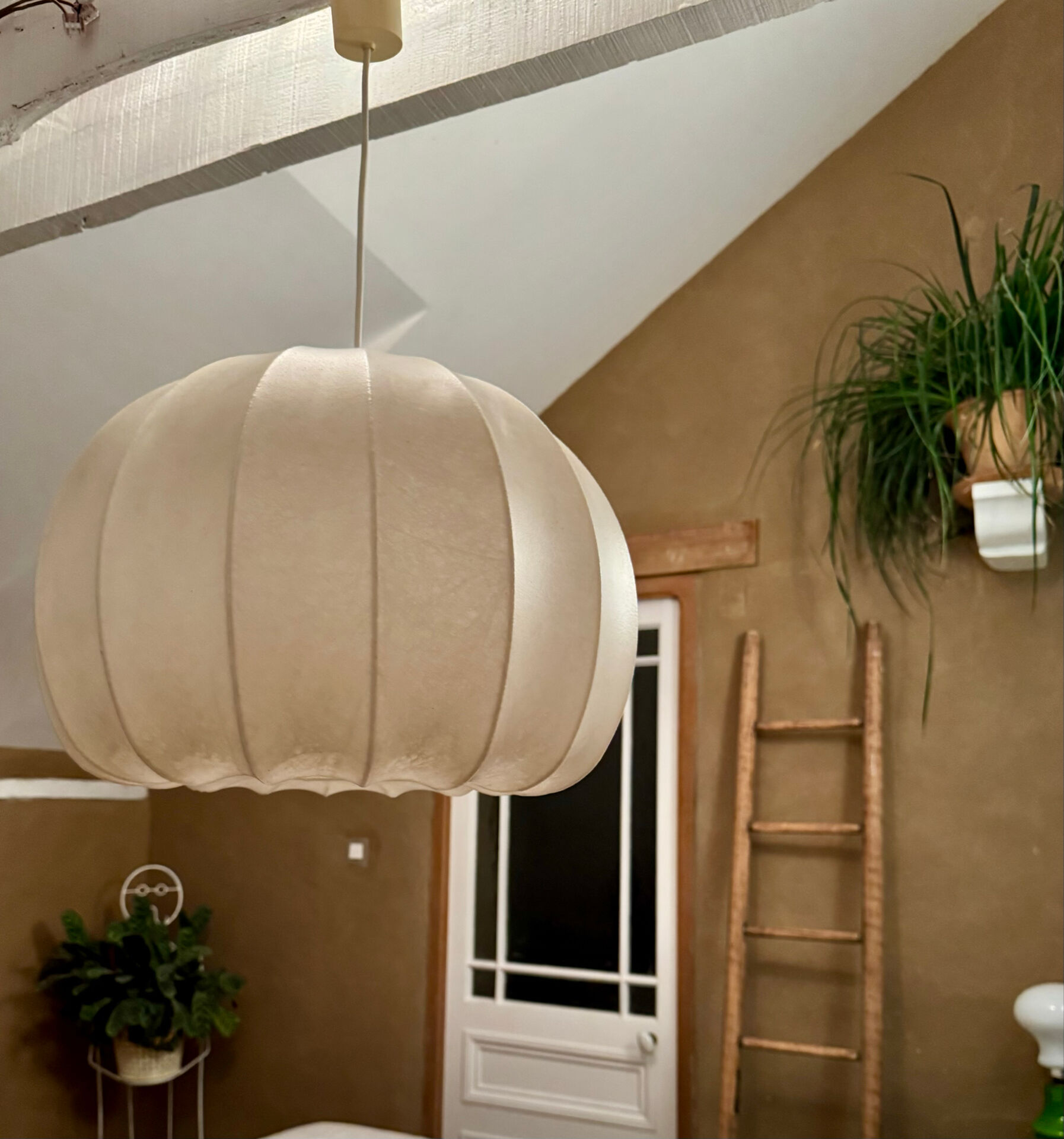 Large "Cocoon" pendant – Design by Goldkant Leuchten (1960s)