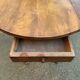 Oval extendable table with leaves Louis Philippe in solid wood, 19th century, with drawer.