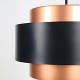 Set of 2 Fog & Mørup / Jo Hammerborg “Juno” pendant lamps / Mid-century Danish modern design / Copper / 1960s / 1970s