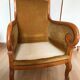 Fauteuil Bergère en acajou style Restauration époque fin XIXe