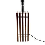 Hollywood regency wood and lucite table lamp base, Italy, 1970s