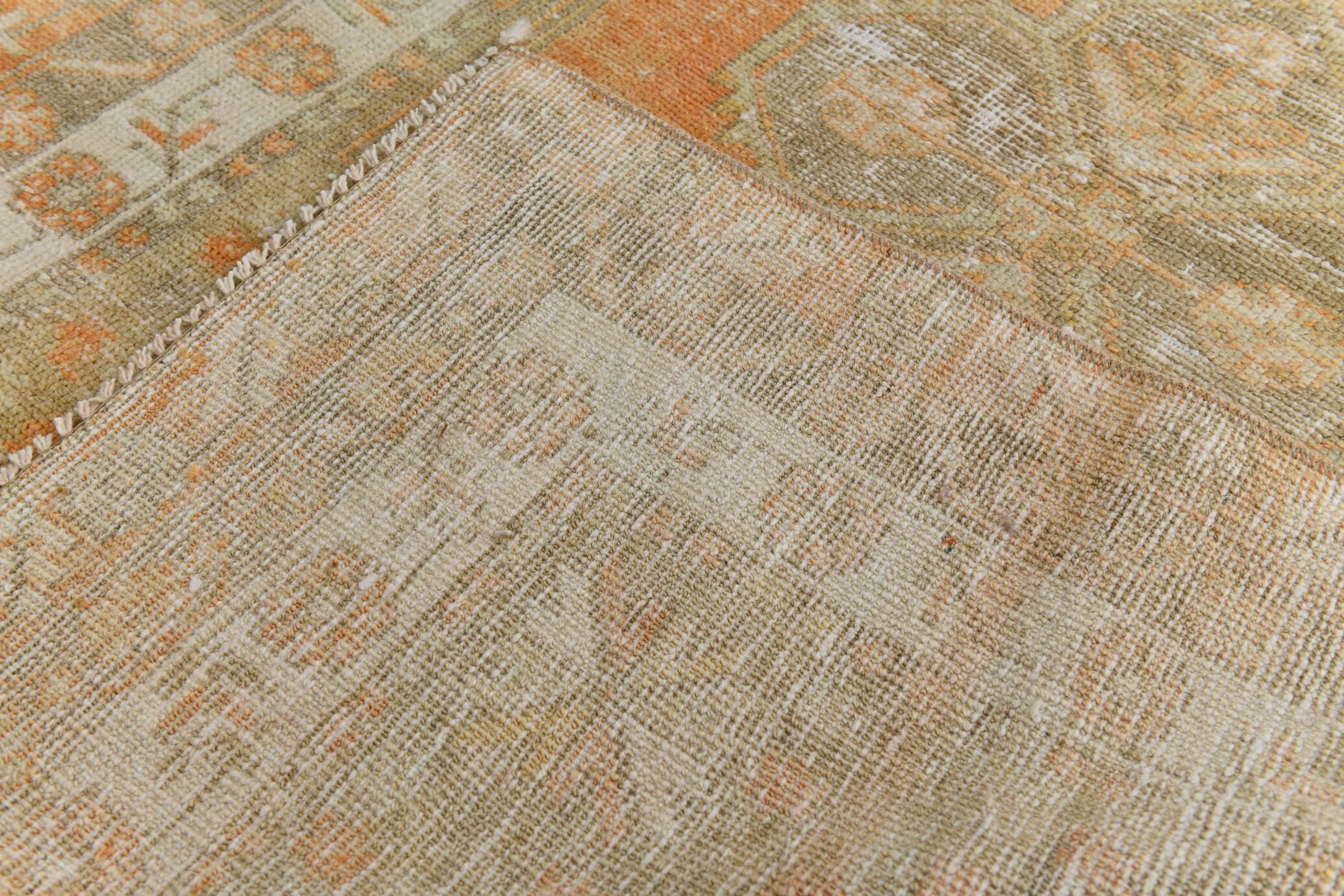 3x12 1960s antique vintage runner rug