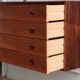 Modular rosewood wall bookcase by Thygesen and Sorensen for Hg Furniture, 1960