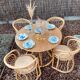 Table en rotin