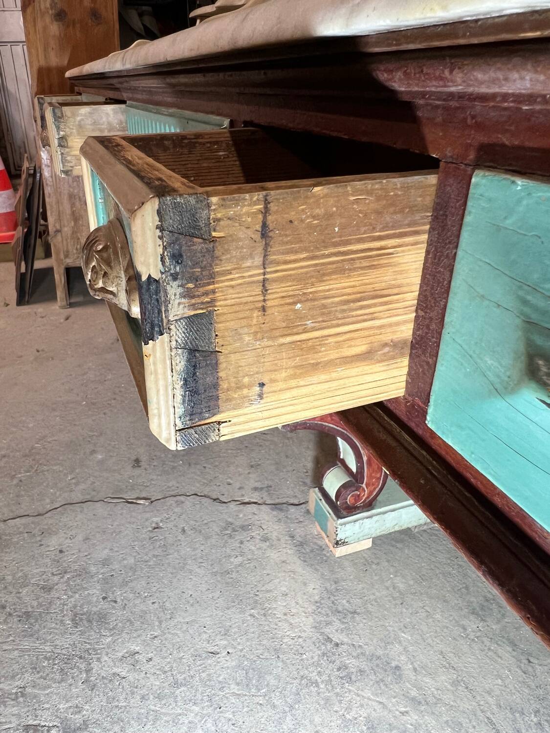 Antique hairdresser's-barber's furniture