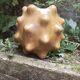 Mustard glazed ceramic vase