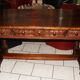SAVOYARD CHALET TABLE, carved, with two drawers, late 18th century