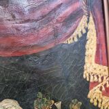 Art Nouveau Painting With A Maiden Belgian School, late 1800s