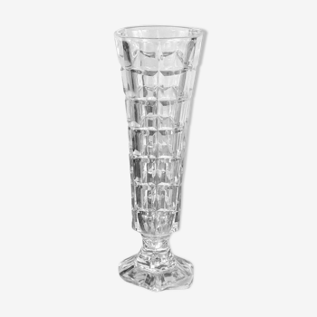 Vase en cristal moulé