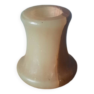 Alabaster candle holder