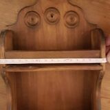 Handcrafted wooden spice rack 56 cm high