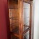Cherry wood display cabinet with 6 adjustable glass shelves – Drimmer brand