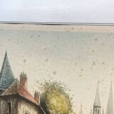 Aquarelle encadrée