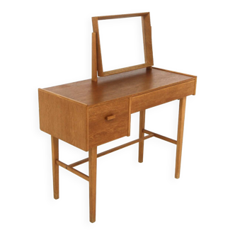 Scandinavian oak dressing table, Lundberg & Söner, Rottne, Sweden, 1960