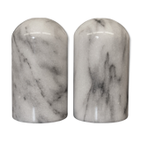 Salt and pepper shaker in Carrara marble