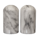 Salt and pepper shaker in Carrara marble