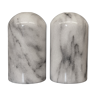 Salt and pepper shaker in Carrara marble