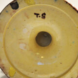 Pair of candlesticks in dabbling Thomas Sergeant