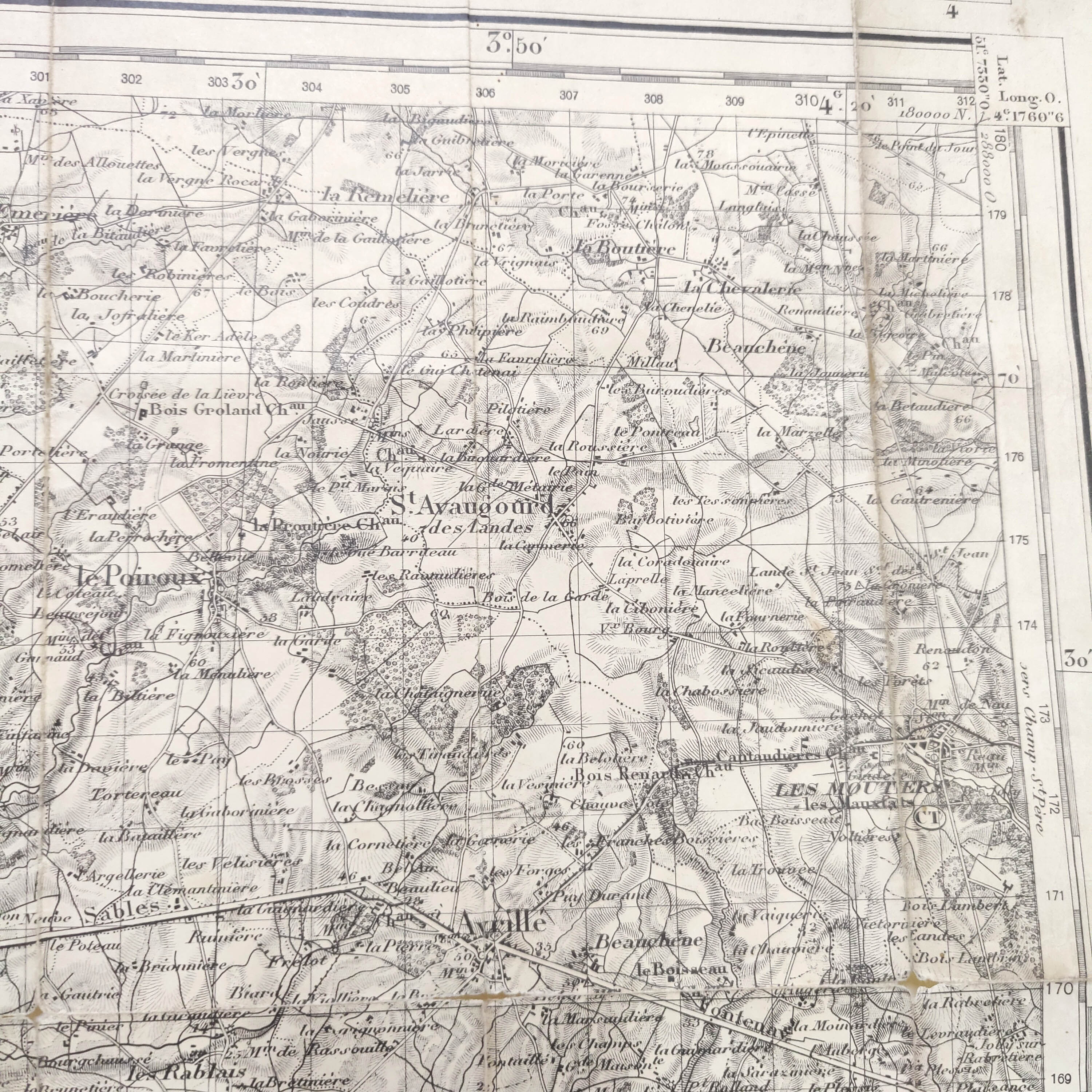 Map 1909 les Sables-d'Olonne
