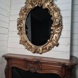 Louis XV rococo style gilded mirror, 130×100cm