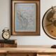 Bolivia, old map 1887 – vintage geographical map.