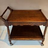 Oak Wooden bar trolley