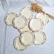 Assiettes plates Charbonnier Salins modèle Fécamp