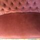 Sofa padded in old pink velvet