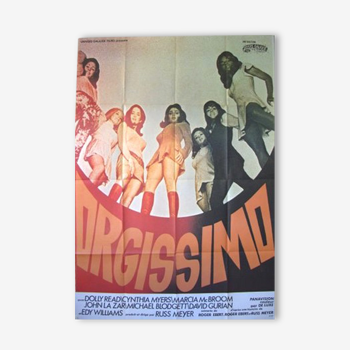 Vintage movie poster old 1975.Orgissimo Russ meyer 120 x 160 cm