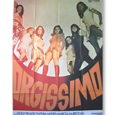Affiche cinéma vintage ancienne 1975.Orgissimo Russ meyer 120x160 cm