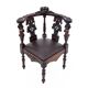 Antique corner armchair, Western Europe, circa 1900.