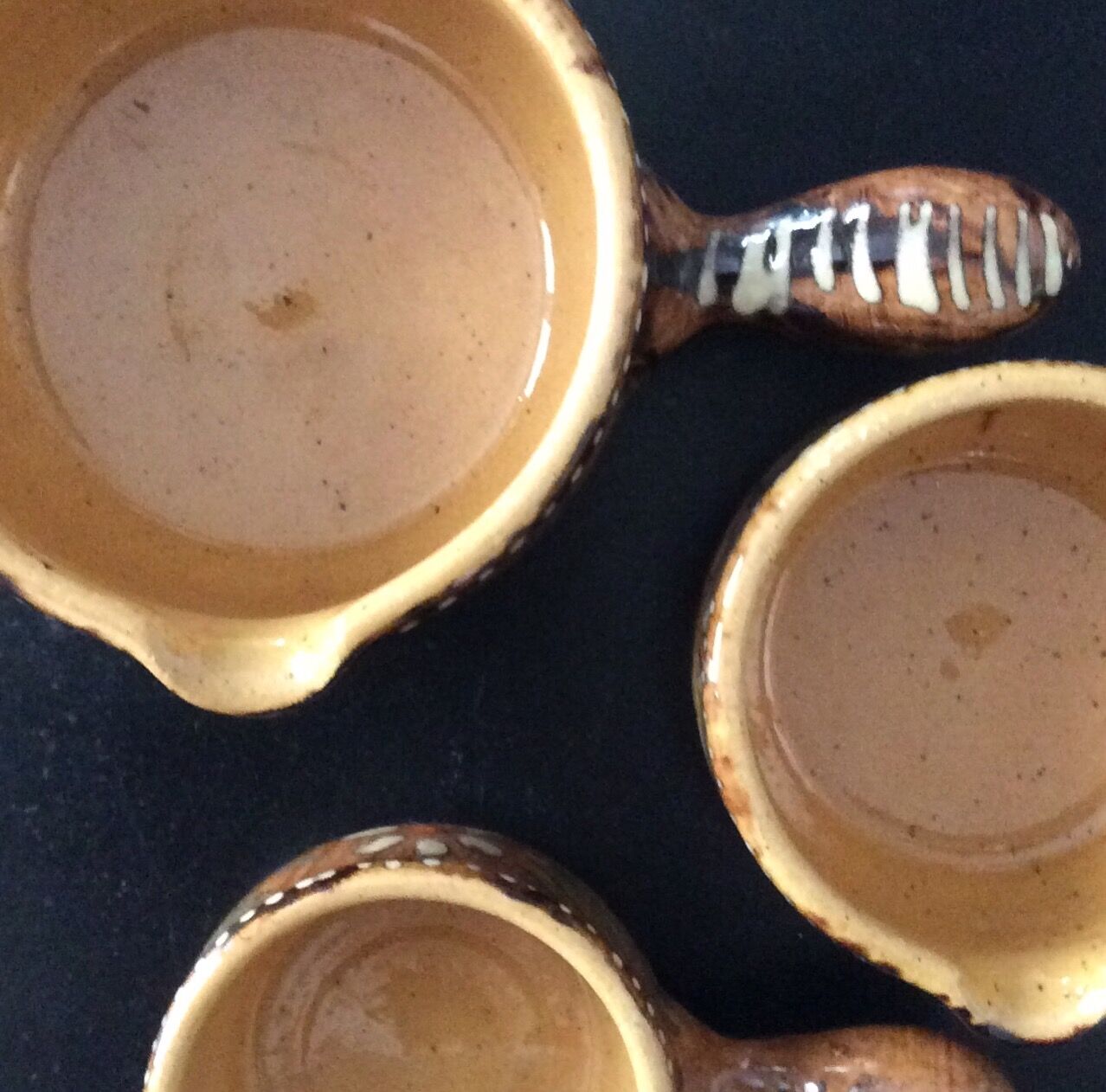 Lot of 3 vintage frying pans