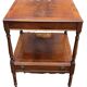 English Nightstand in Varnished Mahogany with One Drawer